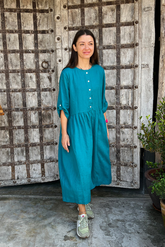 Ocean - linen dress